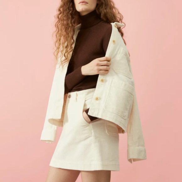 Everlane Dresses & Skirts - Everlane Corduroy Stamp Skirt - Bone - Size 4